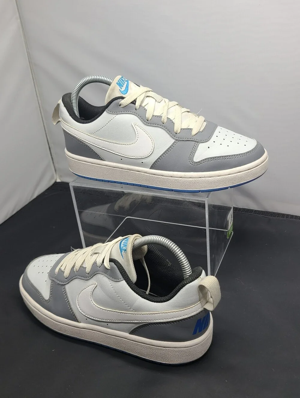 Nike Court Borough Low Recraft 'Platinum Cool Grey Photo Blue' Kids Size 6Y